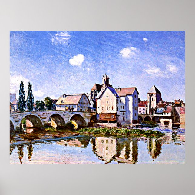 Sisley - The Moret Bridge in the Sunlight Poster (Front)