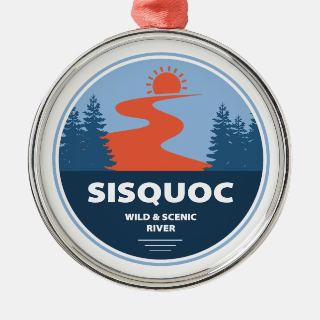 Sisquoc Wild And Scenic River California Metal Ornament (Front)