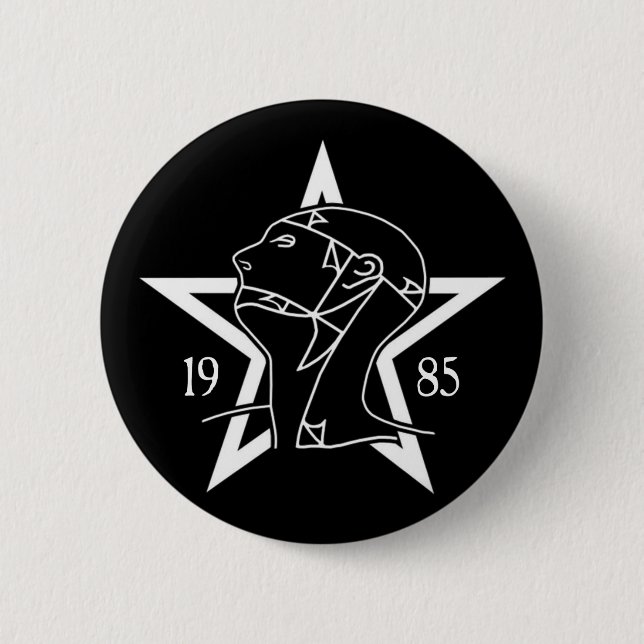 Sissies '85 6 cm round badge (Front)