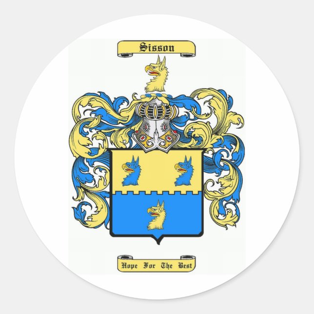 sisson classic round sticker (Front)