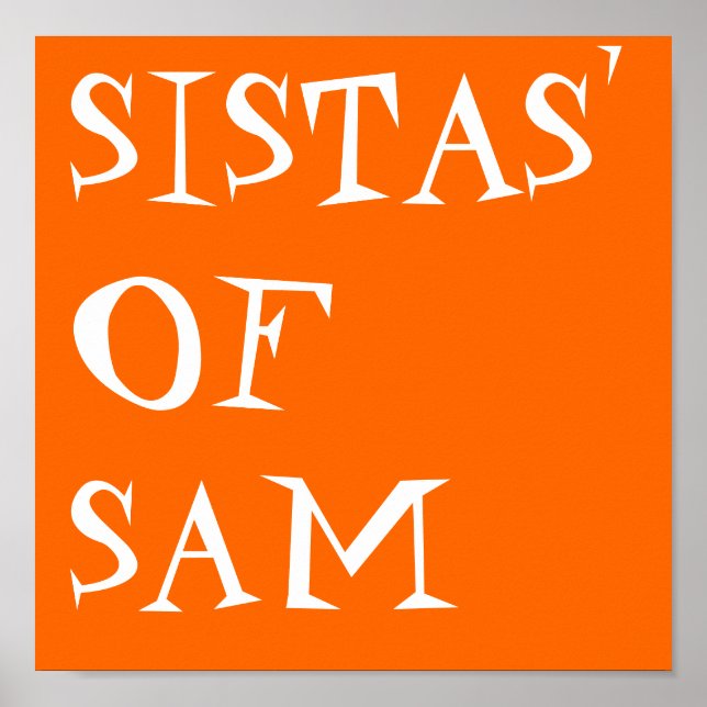 SISTAS' OF SAM POSTER (Front)