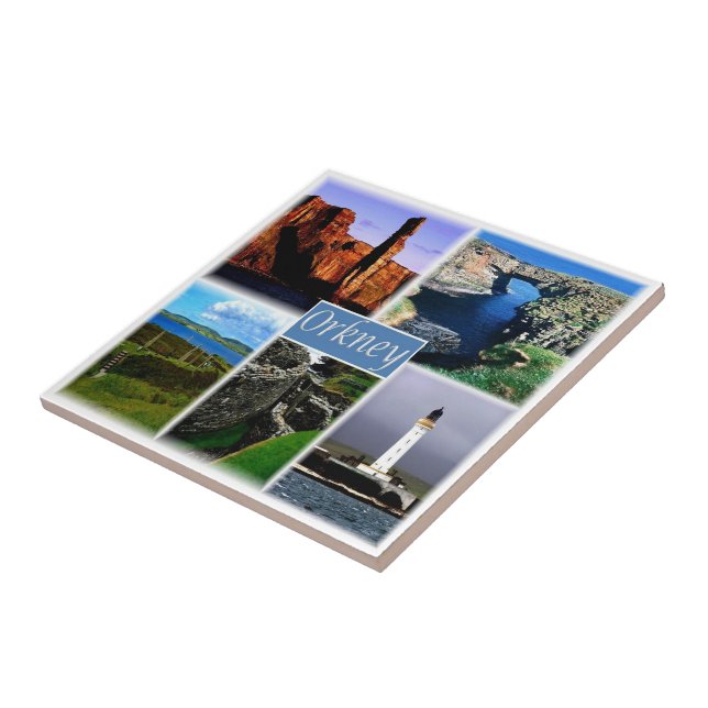 SISTENG055 THE ORKNEY ISLANDS ORKNEYS, Scotland Ceramic Tile (Side)