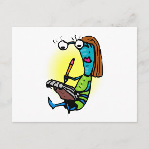 Sister Alien Writing Notes Postcard