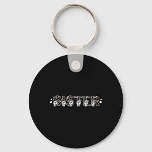 Sister American Sign Language Deaf Awareness Suppo Key Ring
