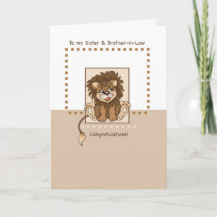 Sister and Brother-in-Law Congratulations on Baby Card