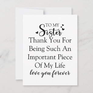 Sister Appreciation Thank You For Being In My Life