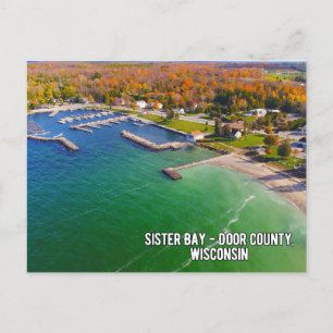 Sister Bay in Door County Wisconsin Postcard