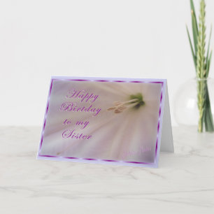Sister Bday/Flower & ribbon Card