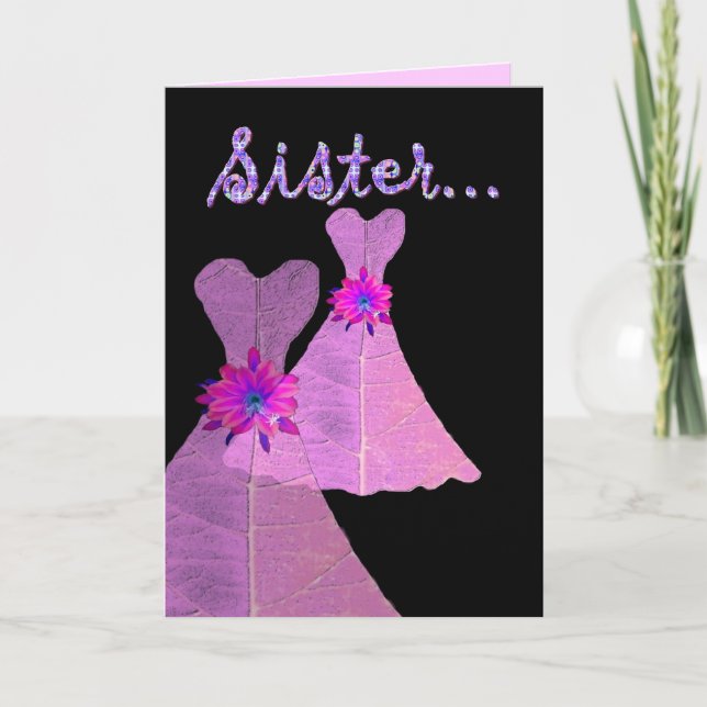 SISTER_ Be My Bridesmaid - Customisable Invitation (Front)