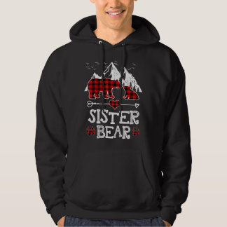 Sister BearRed Buffalo Plaid Sister Bear Pajama Hoodie