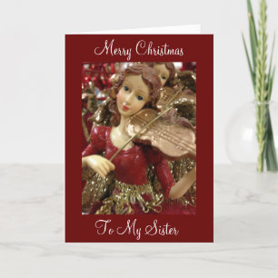 *SISTER*  BEST FRIEND/ONE I CAN COUNT ON CHRISTMAS HOLIDAY CARD