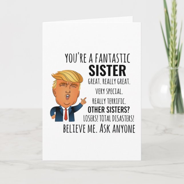Sister Best Gift Card (Front)