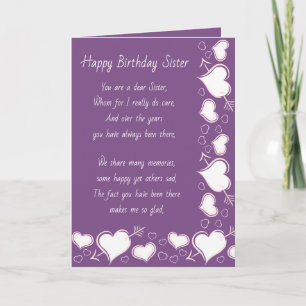 Sister Birthday Card