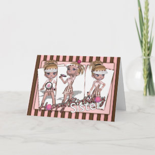Sister - Birthday Card - Tennis