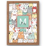 Sister Birthday Cat Kitties Name Monogram Kids Photo Print<br><div class="desc">This delightful print is perfect for cat lovers and pet enthusiasts, adding a touch of whimsy to any space. Whether it's a birthday gift, a sympathy gesture, or simply to enhance your home decor, this print is sure to bring smiles. Featuring a vibrant watercolor design and customisable with your name...</div>