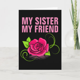 SISTER BIRTHDAY ROSE LOVE  CARDS