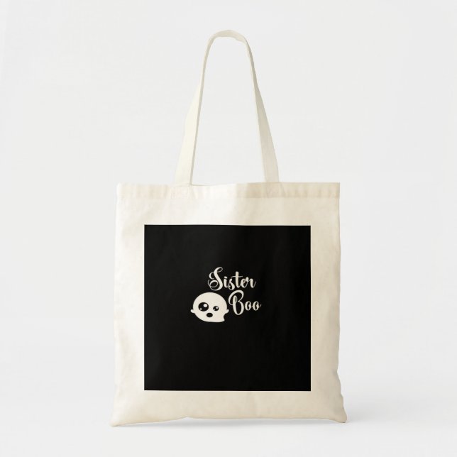 Sister Boo Halloween  Tote Bag (Front)