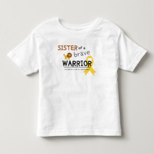 sister brave warrior cancer lion toddler T-Shirt