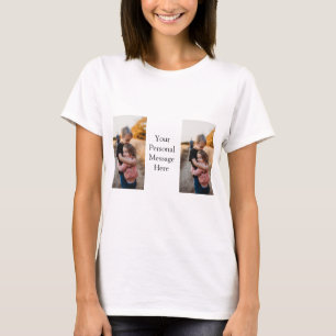 sister brother family add photo personal message h T-Shirt