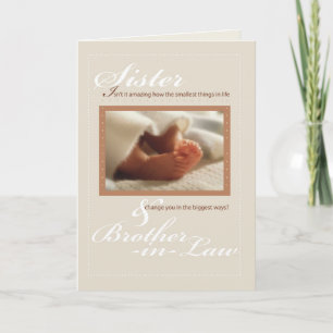 Sister & Brother-in-Law Congratulations New Baby Card