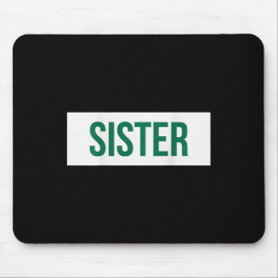 Sister Caddie Golf Back Golfing Golfer Golf Player Mouse Pad