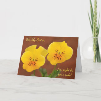 Sister Cancer Support Spring Violet Card