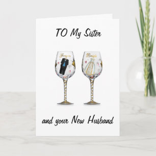 SISTER-CELEBRATE YOUR LOVE WEDDING WISHES CARD