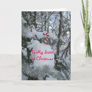 Sister Christmas-Candy Cane Holiday Card