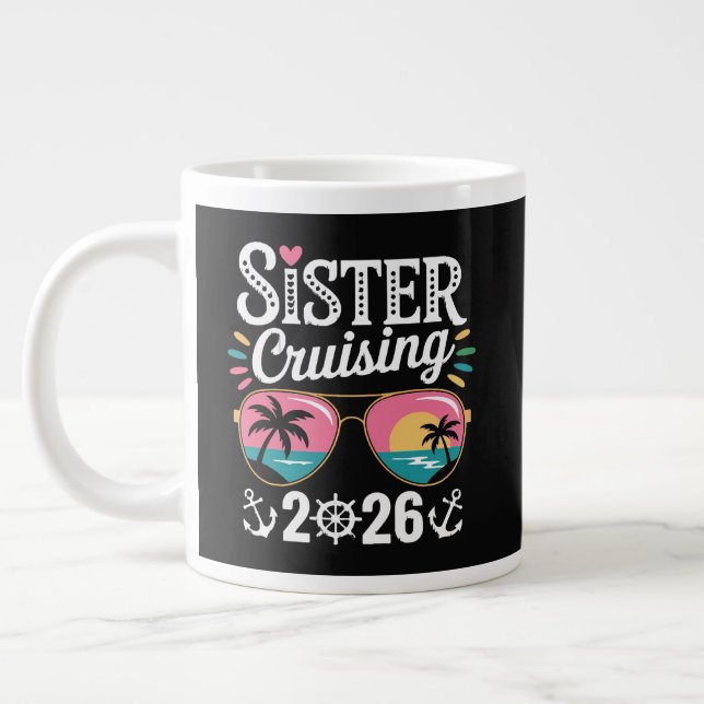 Sister Curising 2026 Large Coffee Mug (Left)