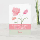 Sister Custom Name Religious Birthday for Blessing Card<br><div class="desc">Surprise your dearest sister with this card that wishes her God’s love and blessings. To make it more exciting,  you can personalise this with her name on the front.</div>