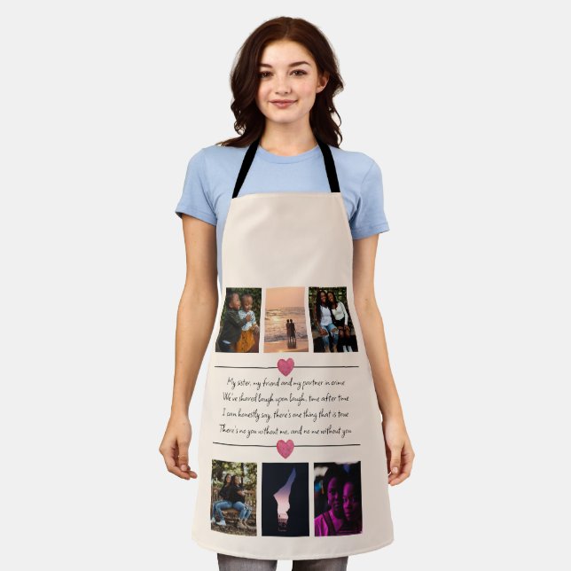 Sister Custom Photo  Apron (Worn)