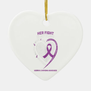 Sister Daughter Granddaughter Hodgkins Lymphoma Ceramic Ornament