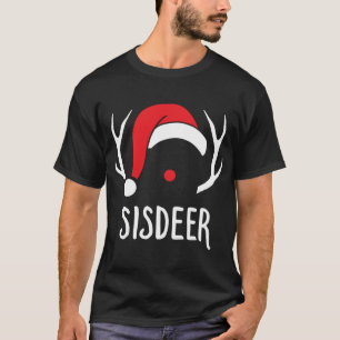 Sister Deer Christmas Reindeer Matching Family T-Shirt