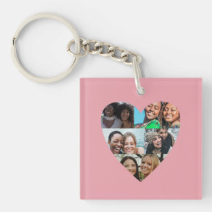Sister Definition Photo Heart Collage Key Ring