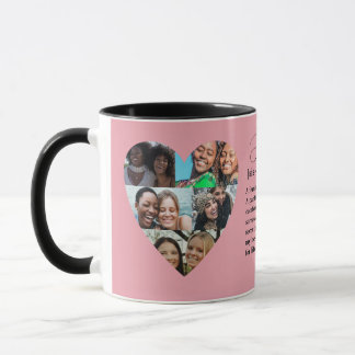 Sister Definition Photo Heart Collage Mug