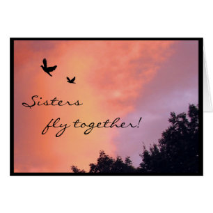 Sister Doves at Sunset