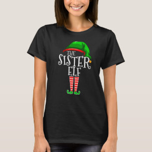 Sister Elf Family Matching Group Christmas Squad T-Shirt