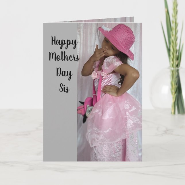 SISTER FABULOUS FEMALE MOTHERS DAY card (Front)