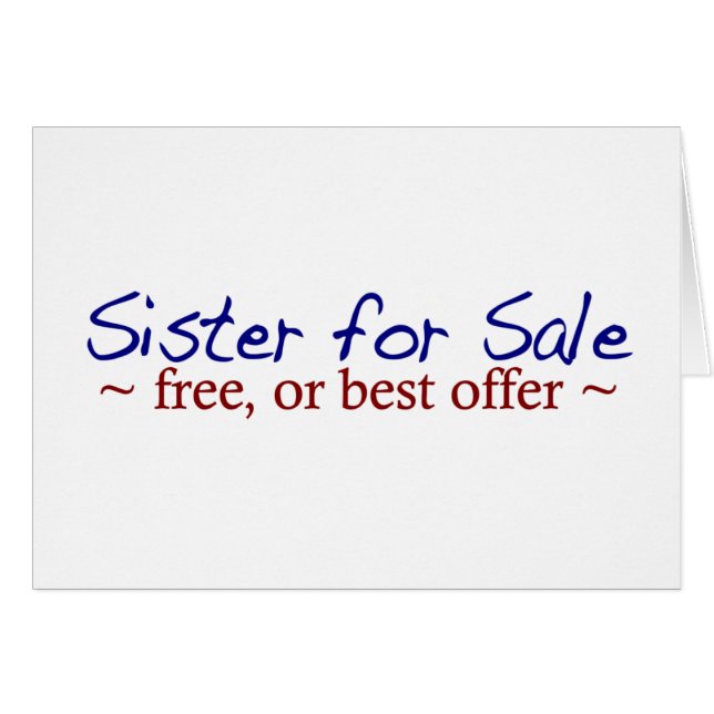 Sister for Sale (Front Horizontal)