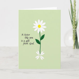 Sister Gift Mothers Day Card