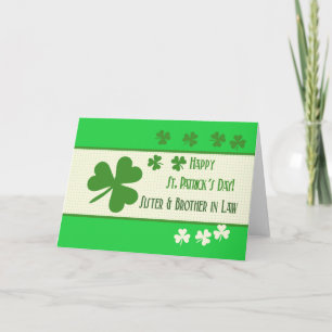 Sister & Husband Happy St. Patrick's Day Card