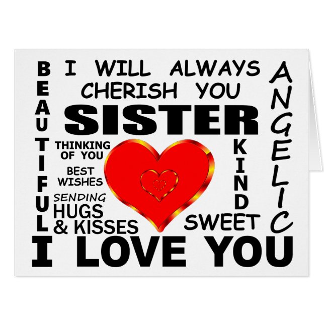 Sister I Love You (Front Horizontal)