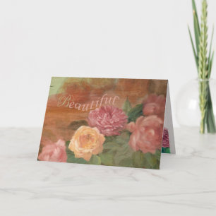 Sister in Law Beautiful Birthday Shabby Chic Card