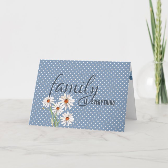 sister-in-law birthday daisy on dots card (Front)