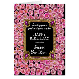 Sister-in-Law Birthday Pink Daisies