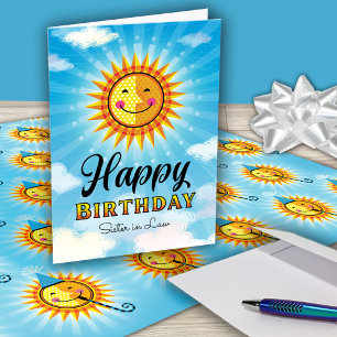 Sister In Law Cute Birthday Smile Card