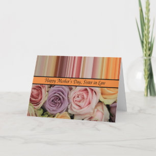 Sister in Law  Happy Mother's Day rose card