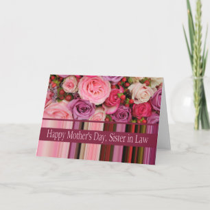 Sister in Law  Happy Mother's Day rose card
