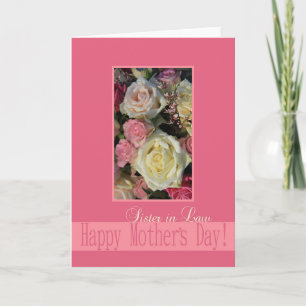 Sister in Law Happy Mother's Day rose card