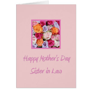 Sister in Law Happy Mother's Day rose card